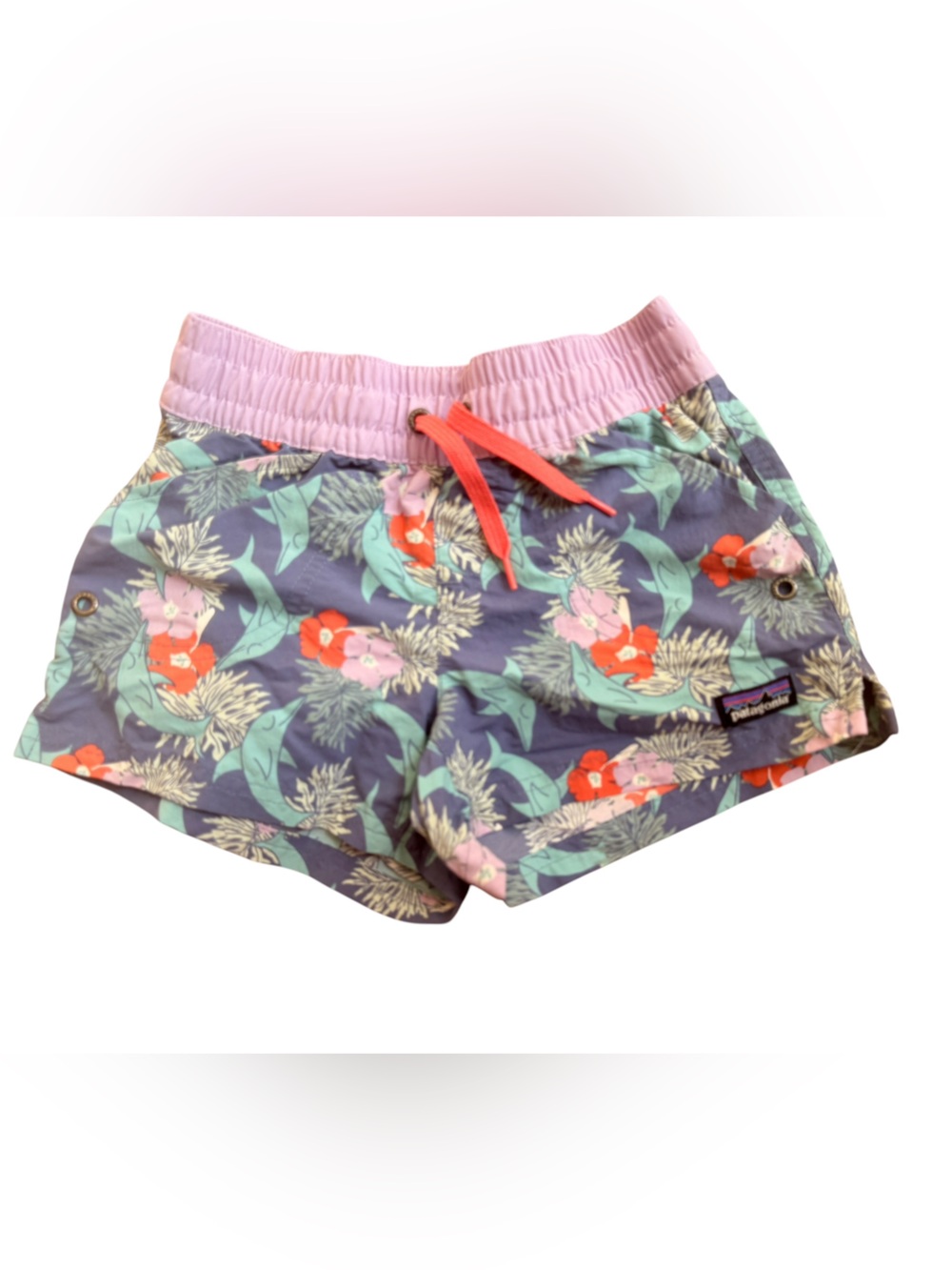 Patagonia Kid’s Baggies Tropical Floral Swim Shorts